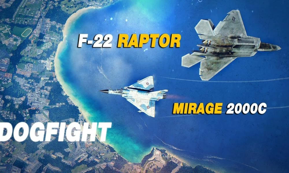 Αερομαχία F-22 Raptor εναντίον Mirage 2000C - Ψηφιακός Προσομοιωτής Μάχης (βίντεο)